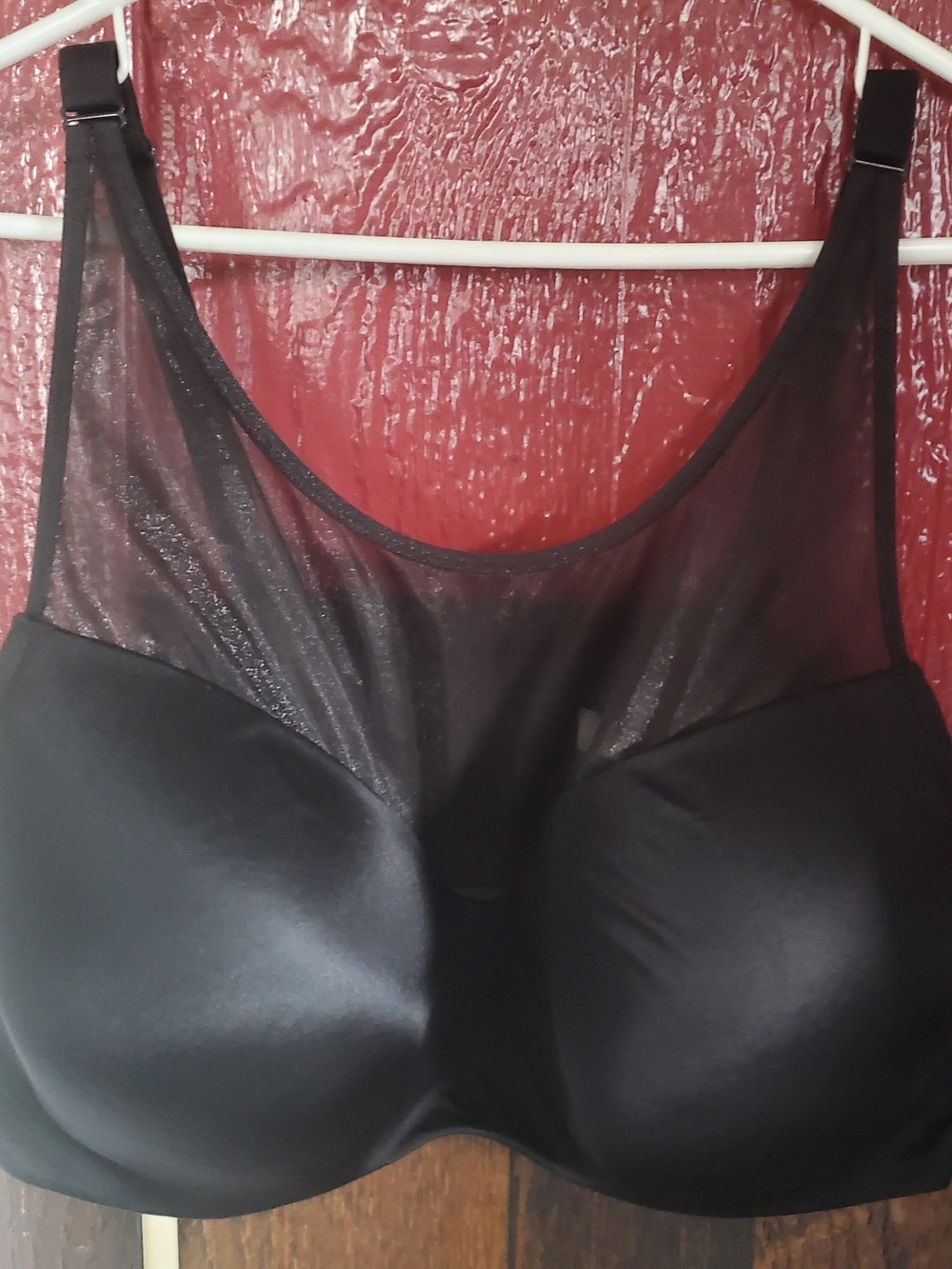 NWOT 46D Cacique High Neck Mesh Bra